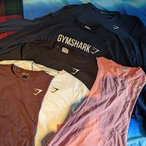 Gymshark T-shirts, long sleeves, tanks and joggers
